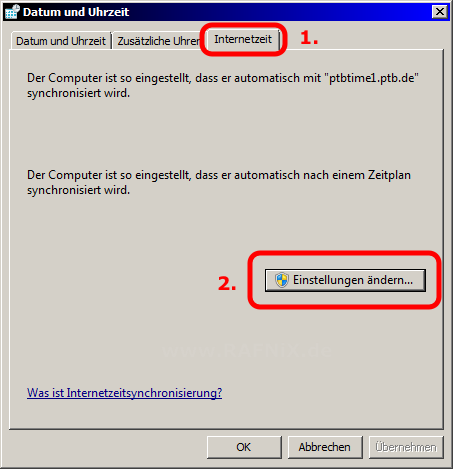 Windows 7 Systemuhr - Datum und Uhrzeit